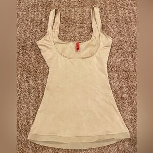 SPANX Small Shaping Cami Tank Top Tan Sand Nude